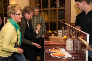 Biertheke mit Ping Pong Bällen