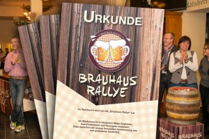 Urkunde der Brauhaus-Rallye